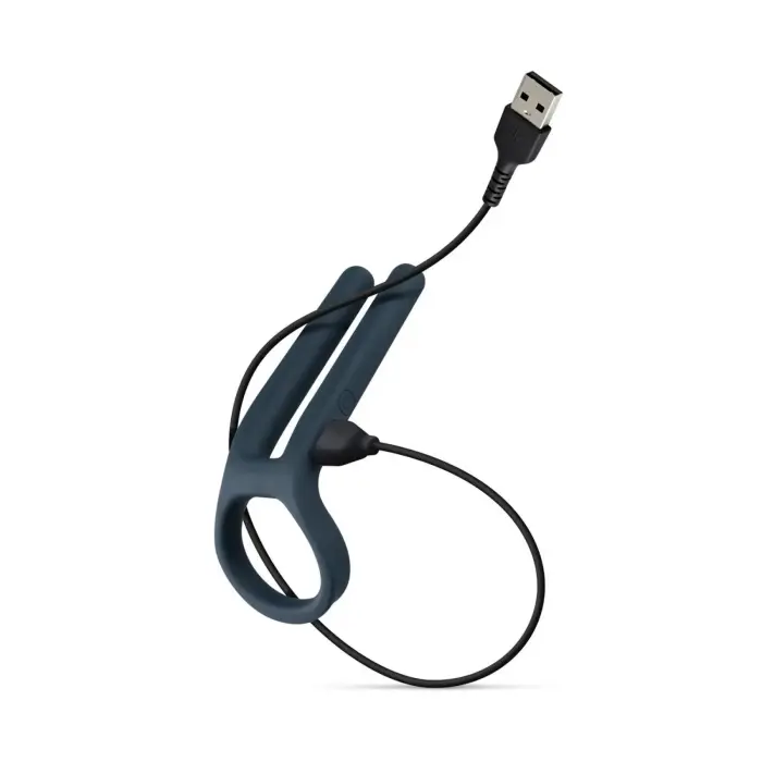 Boners кольцо для члена и стимулятор яичек – синий Фото num