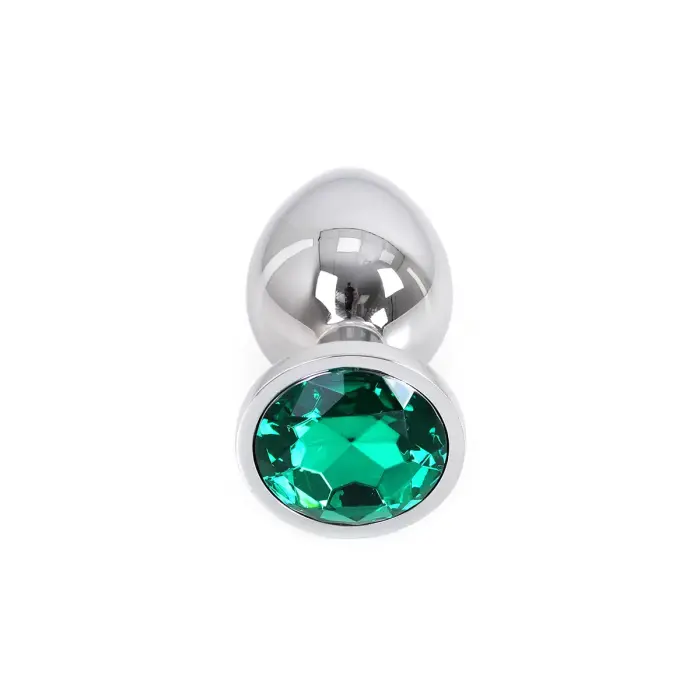 Alumīnija anālais spraudnis – L – 9.5 cm – Zaļš Foto 2