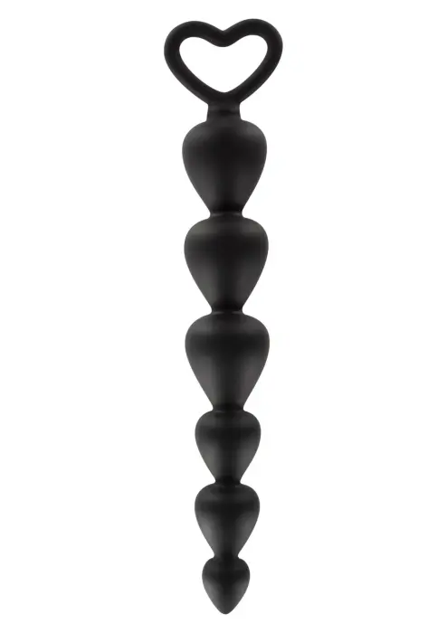 Bottom Beads anālo bumbiņu ķēde – Melns