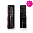 Ibiza Nebula Series Model 20 stiklinis dildo – 20.5 cm (8″) – rožinis — Nuotrauka 7