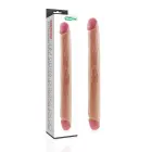 LoveToy – реалистичный тонкий двойной дилдо king size – 43,2 см — Фото 1