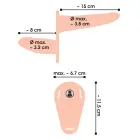 Vibreeriv topelt strap-on dildo – 15.7 cm (6.2″) – Must — Foto 10