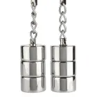 Mr. Steel Aligator Nipple Clamps with Weights – Silver — Photo 5
