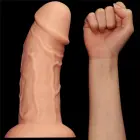 LoveToy Legendary Realistic Curved Dildo – reālistisks dildo – PVC – miesas krāsa – 24,1 cm — Foto 4