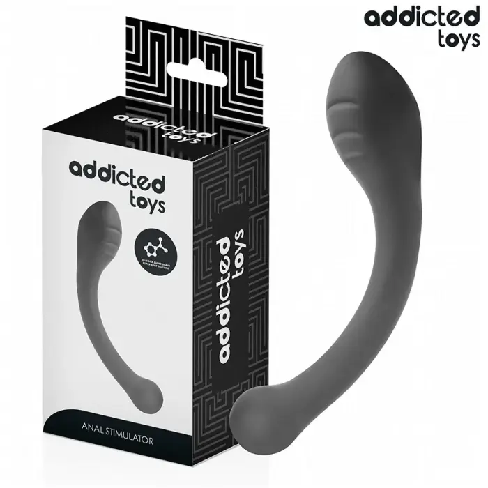 Addicted Toys silikoninis analinis treniruoklis – 18 cm – juodas