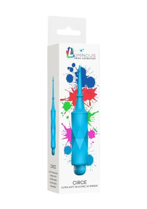 Circe Вибропуля с насадкой – 15 cm (5.8″) – бирюзовый
