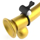 Power Clit Silicone Cockring – Black — Photo 2