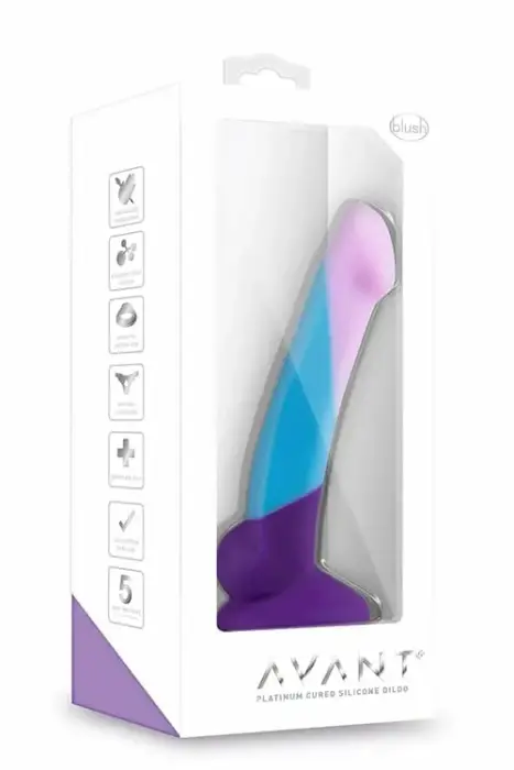 Blush Avant D16 Purple Haze – artisan silicone dildo with suction cup – purple – 16.5 cm