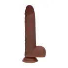 Dual Density Realistic Thrusting Vibrator – 20.3 cm (8″) – Brown — Photo 2