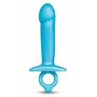 b-Vibe Lil Dil – silicone anal plug with finger ring – black – 15.6 cm — Photo 2
