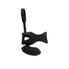 Вибрирующее кольцо для члена с стимулятором клитора – черный Фото num