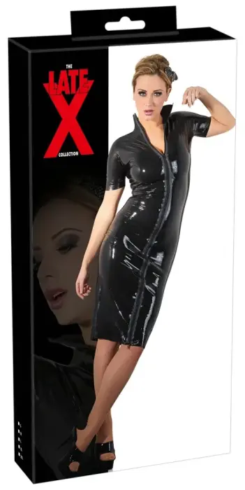 Latex Dress Zip – Black – 2 XL