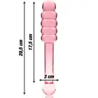 Ibiza Nebula Series Model 20 stiklinis dildo – 20.5 cm (8″) – rožinis — Nuotrauka 3