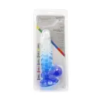 Kiotos Cox krāsains dildo – 18.5 cm (7.3″) – Caurspīdīgs/zils — Foto 9