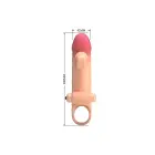 ROMANCE вибрирующая насадка на член – 15 cm (6″) – телесный — Фото 8