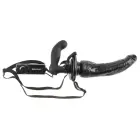 FFS Deluxe Penetrix Dual-Ended Vibrating Strap-On System – 19 cm (7.5″) – Black — Photo 2