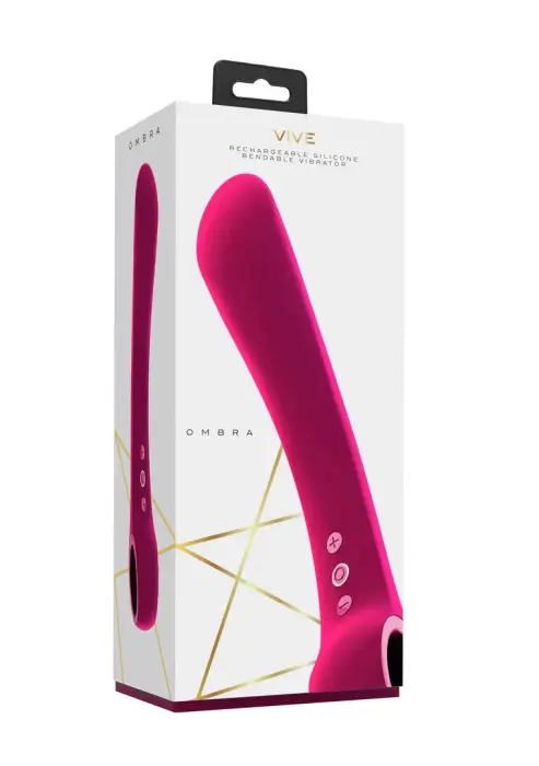 Vive Ombra elastīgs vibrators – rozā