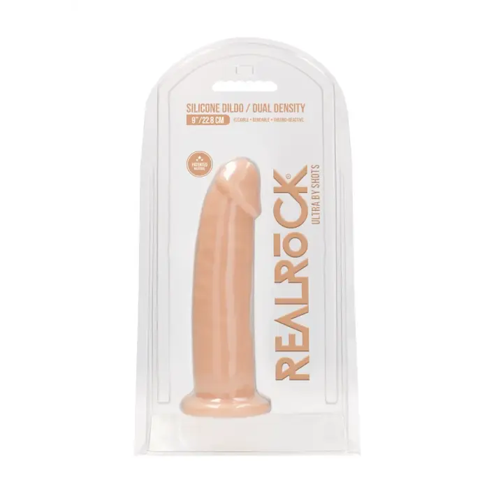 REALROCK ULTRA Reālistisks dildo ar piesūcekni – 23 cm (9″) – miesas krāsa