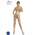 Passion ECO S008 сетчатое боди – белое – One Size — Фото 1