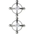 TABOOM Divine Cross Nipple Clamps – Silver — Photo 5