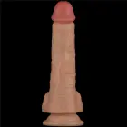 LoveToy Power Basics Cock – rechargeable vibrating realistic dildo with suction cup – 20.3 cm (8 inch) — Photo 12