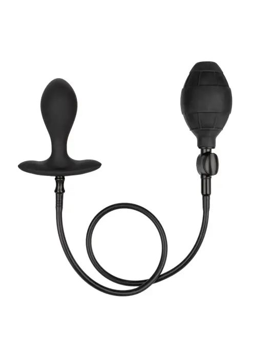 CalExotics Weighted Silicone Inflatable Plug – inflatable anal plug with weighted ball