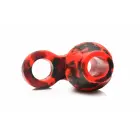 XR Brands Hell Hound Silicone Ball Stretcher Sleeve – Red — Photo 4
