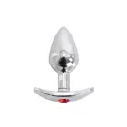 Aluminium Handle Anal Plug with Red Gem – 7 cm – Red — Photo 3