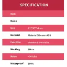 Dick Red 9 vibrācijas funkcija vibrators – 21.7 cm (8.5″) – sarkans Foto 12