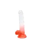 Kiotos Cox Colorful Dildo – 20 cm (8″) – Clear/Red — Photo 3