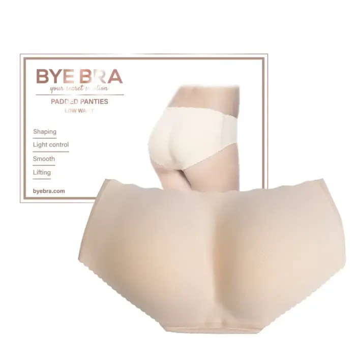 Bye Bra Padded Panties Low Waist Nude M – Shaping Underwear
