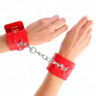 KINK regulējami sarkani plaukstas saistekļi ar slēdzeni 16-23cm x 5.5cm — Foto 4