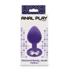 Diamond tagumiku juveel – 8 cm (3.1″) – Lilla — Foto 2