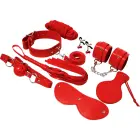 Experience Red Series advanced bondage kit – 8 pcs – synthetic leather — Photo 3