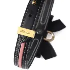 Sevanda Love Heart Butterfly Faux Leather Collar with Leash – Black/Pink — Photo 6