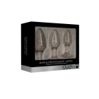 Plastic Butt Plug Set – 3 Piece Set – Clear — Photo 1