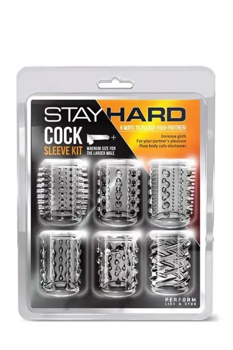 STAY HARD Cock Sleeve Kit – Clear