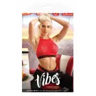 Fantasy Lingerie Extra Spicy – mežģīņu halter bralete un biksītes – sarkans – izmērs L/XL — Foto 1