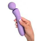 FFH Dubultais wand vibrators – 19.5 cm (7.5″) – melns — Foto 7