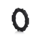 Atlas Silicone Cock Ring – Black — Photo 2