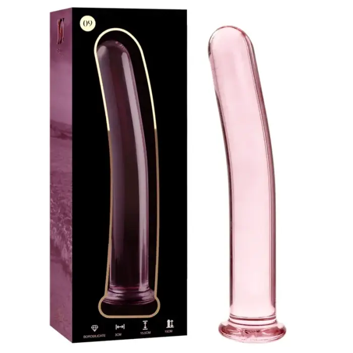 Ibiza Nebula Series Model 9 klaasist dildo – 15.5 cm (6.1″) – roosa