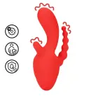 Mini Triple Stimulation Vibrator - Scarlet Kiss — Foto 2