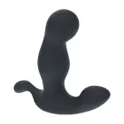 Sildošs un vibrējošs silikona prostatas masieris – 14 cm (5.5″) – Melns — Foto 5