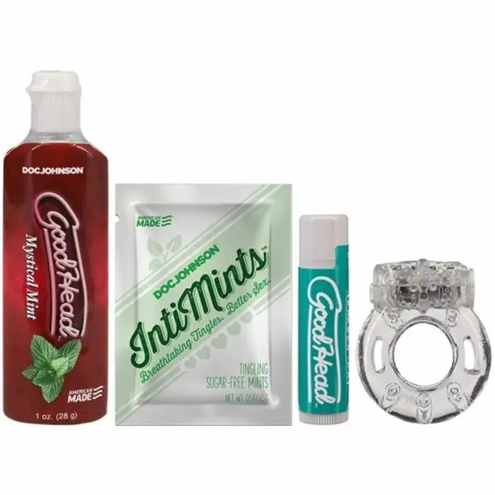 Doc Johnson GoodHead Suck It Kit набор для орального секса – мята