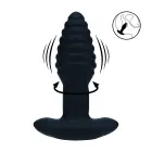 LEVELZ 2 Vibrating Rotating Ribbed Anal Plug – Black — Photo 7