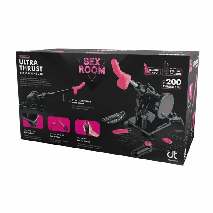 SEX ROOM Ultra Thrust – remote control thrusting machine – adjustable angle – up to 200 thrusts/min