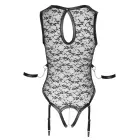 Cottelli Bondage Lace Bodysuit with Harness and Restraints – Black – XL — Photo 7