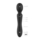 Enora dubultais wand vibrators – melns — Foto 8