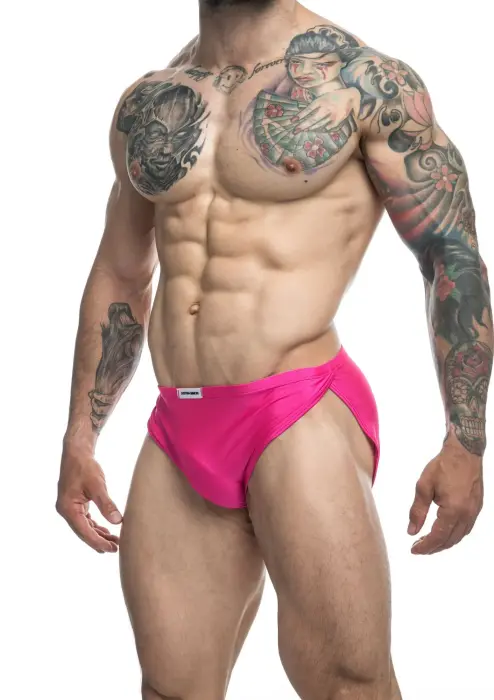 Justin+Simon peldšorti – rozā – L/XL