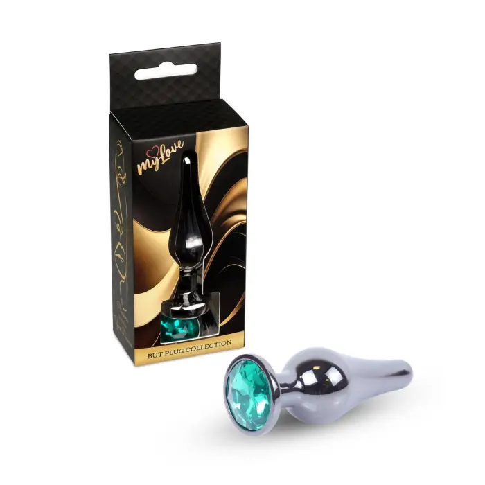 MyLove Toys Jewellery Dark Silver anaaltapp – 9.5 cm (3.7″) – roheline